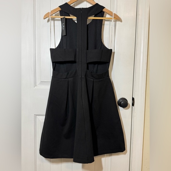 Lulu's Chic Black Strappy Back Dress - Picture 6 of 8